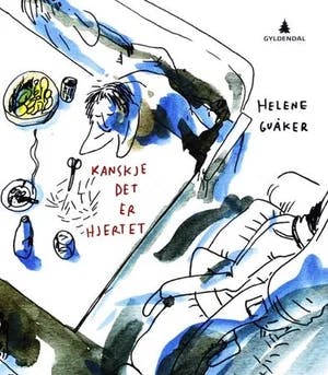 Omslag: "Kanskje det er hjertet : dikt" av Helene Guåker