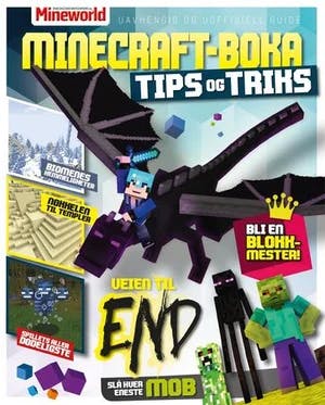 Omslag: "Minecraft-boka : tips og triks" av Sindre Grading