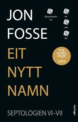 Omslag: "Eit nytt namn : roman" av Jon Fosse