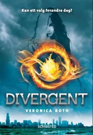 Omslag: "Divergent" av Veronica Roth