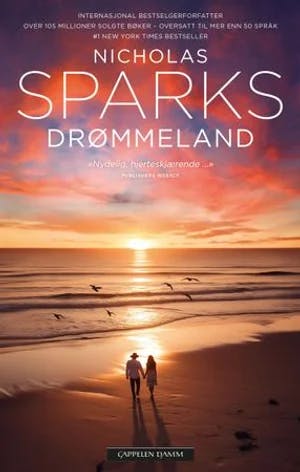Omslag: "Drømmeland" av Nicholas Sparks