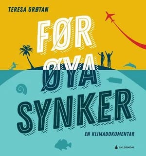 Omslag: "Før øya synker" av Teresa Grøtan