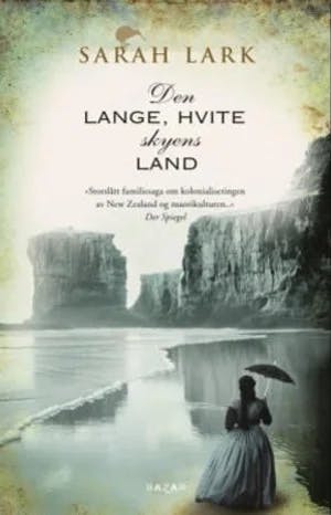 Omslag: "Den lange, hvite skyens land : roman" av Sarah Lark