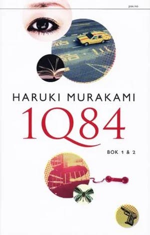 Omslag: "1Q84. Bok 1 & 2" av Haruki Murakami