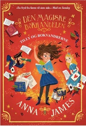 Omslag: "Tilly og bokvandrerne" av Anna James
